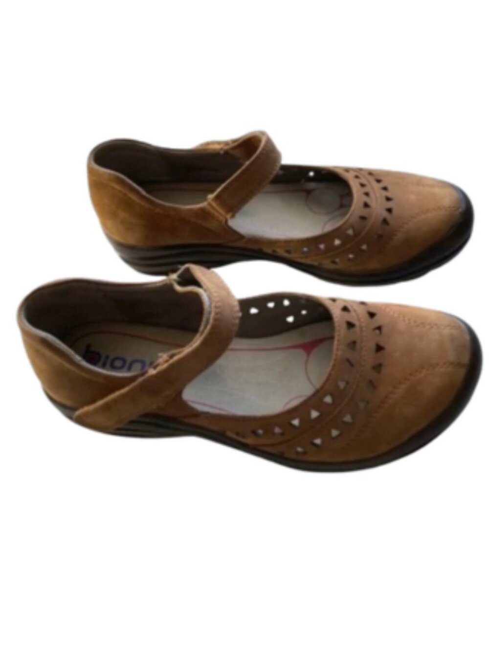 Bionica Suede Mary Jane Shoes Matia Brown No Slip Soles Comfort Insoles, sz 9 - Picture 8 of 10
